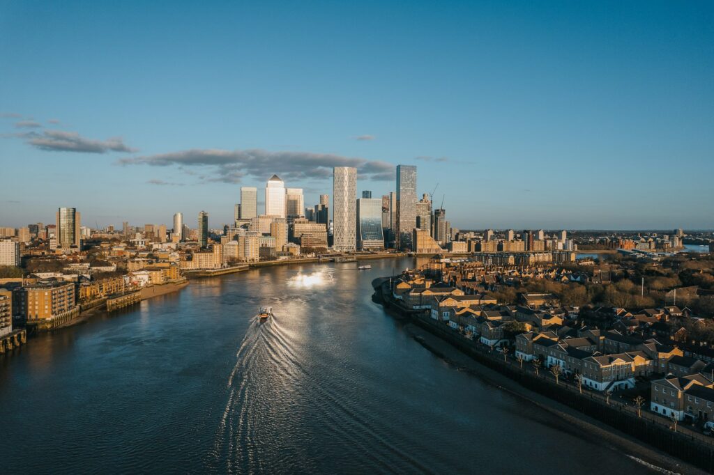 Photo aérienne de la City (London).